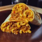 Sloppy Joe Mac Cheese Wrap
