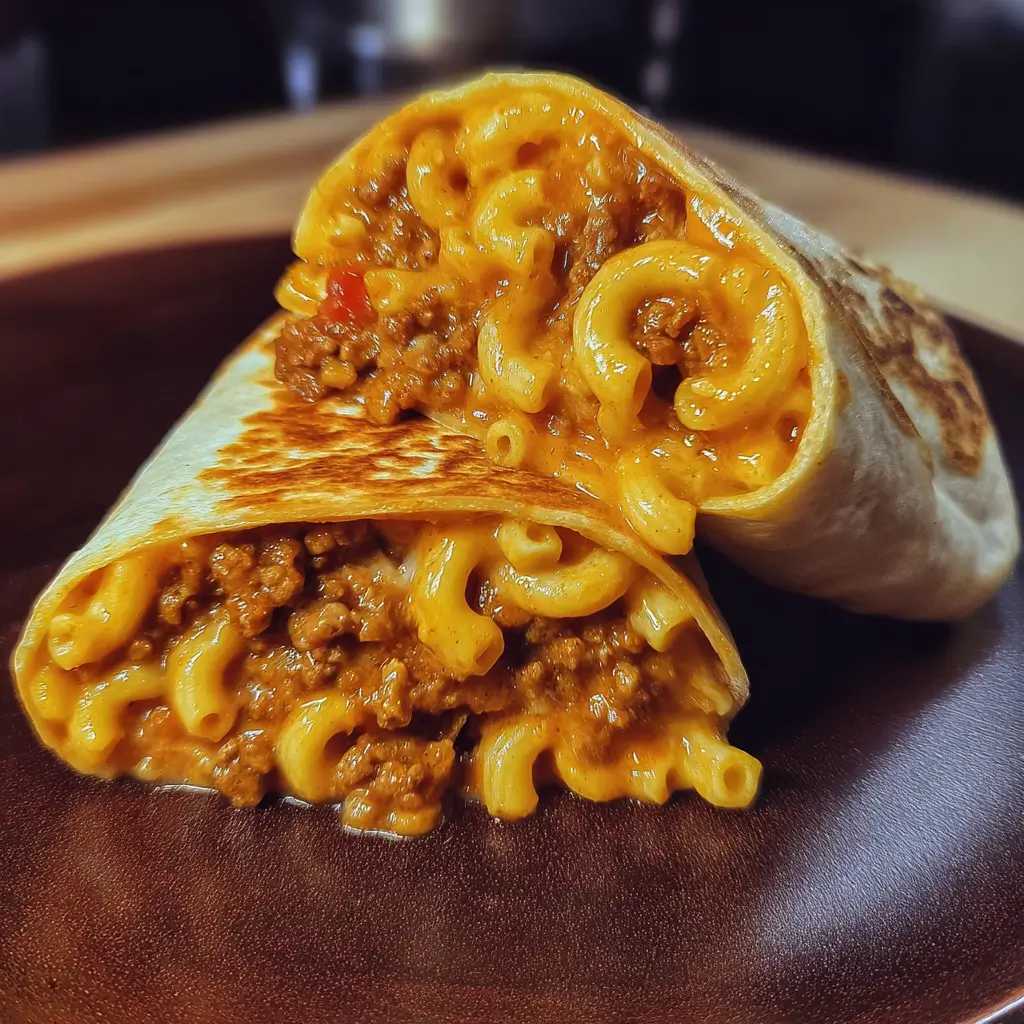 Sloppy Joe Mac Cheese Wrap