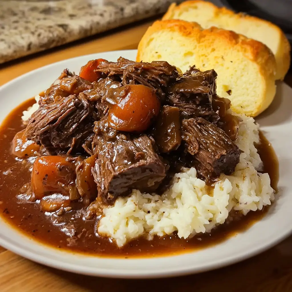Slow Cooker Beef Manhattan