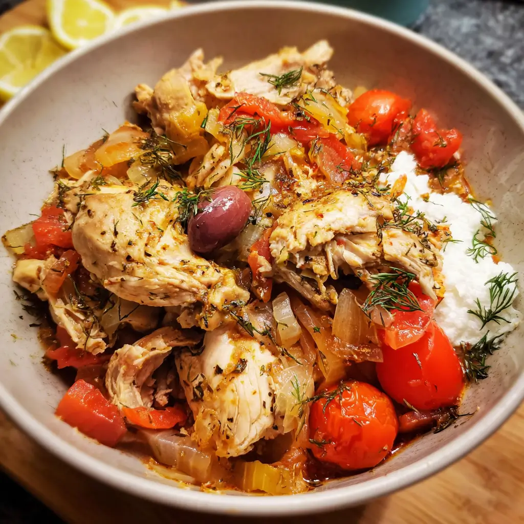 Slow Cooker Greek Chicken