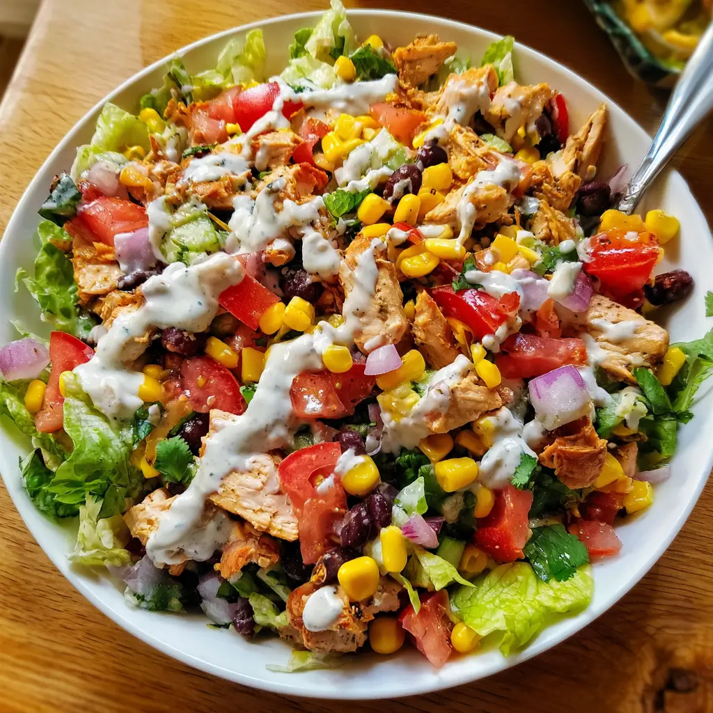 Southwest Chicken Ranch Salad