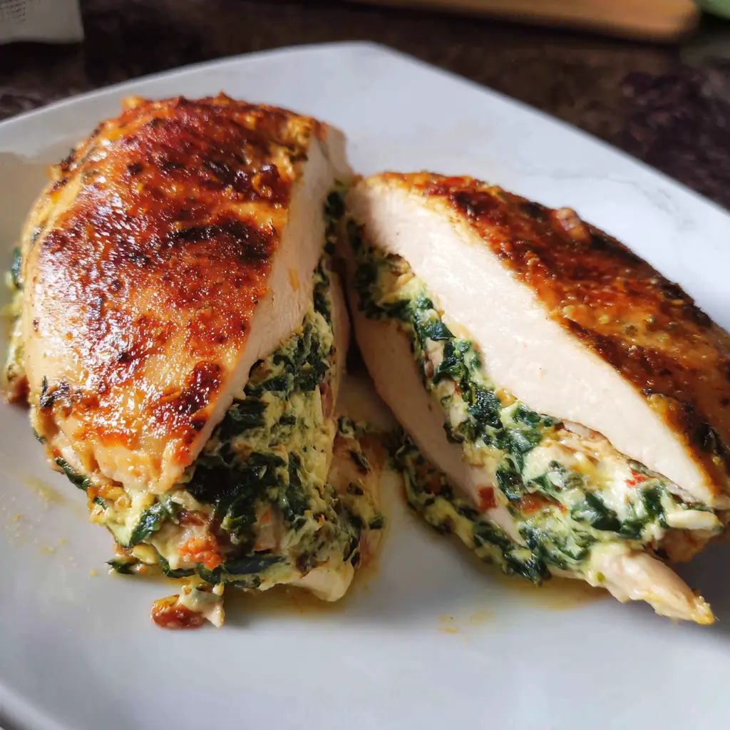 Spinach Stuffed Chicken Breasts