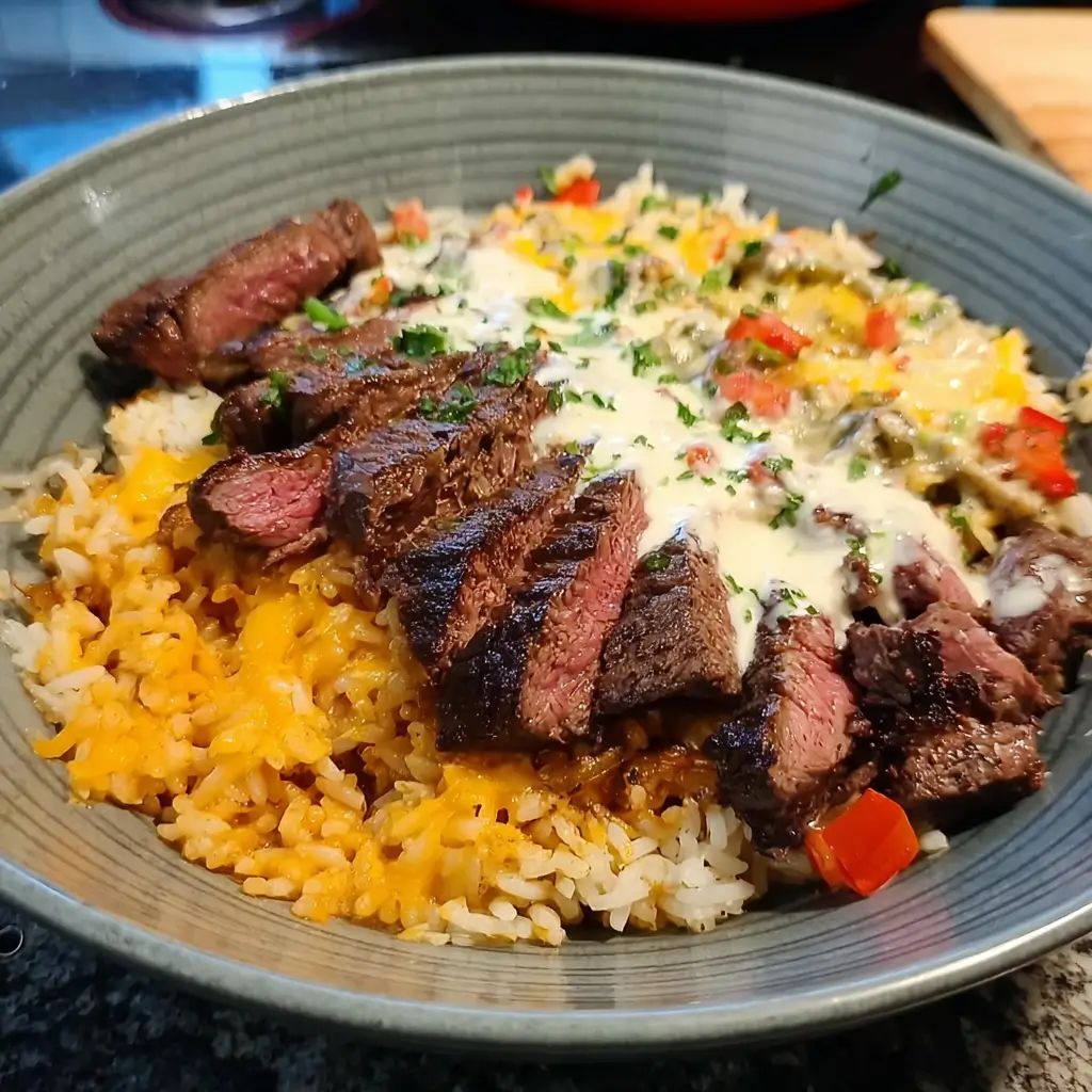 Steak Queso Rice Recipe