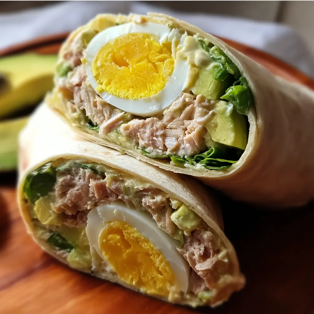 Tuna Avocado Egg Wrap