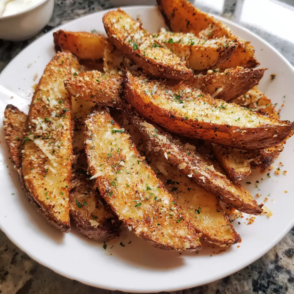 Baked Garlic Parmesan Potato Wedges