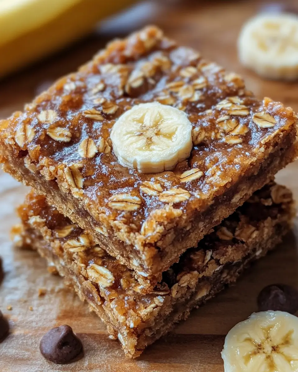 Banana Oatmeal Bars