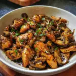 Black Pepper Chicken with Mushrooms