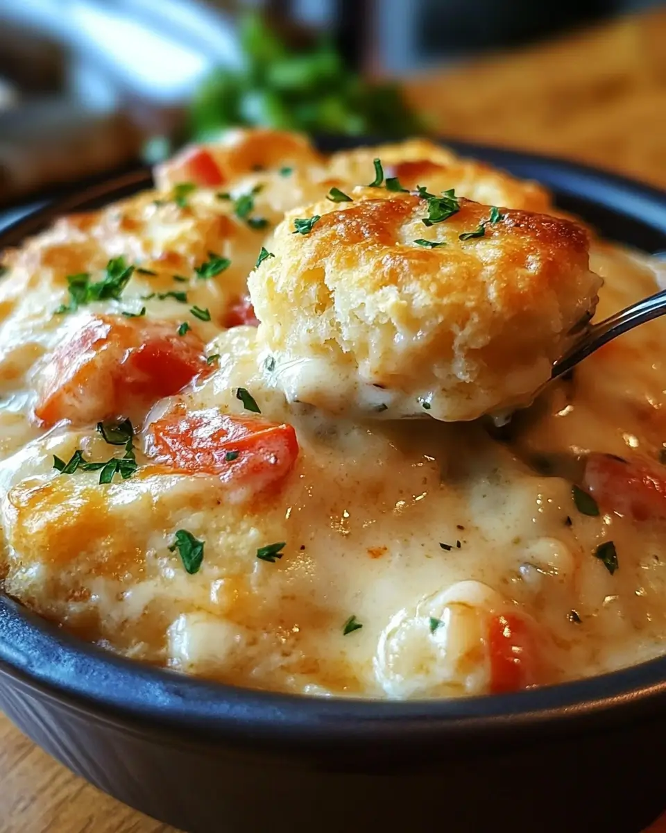 Cheddar Bay Biscuit Seafood Pot Pie