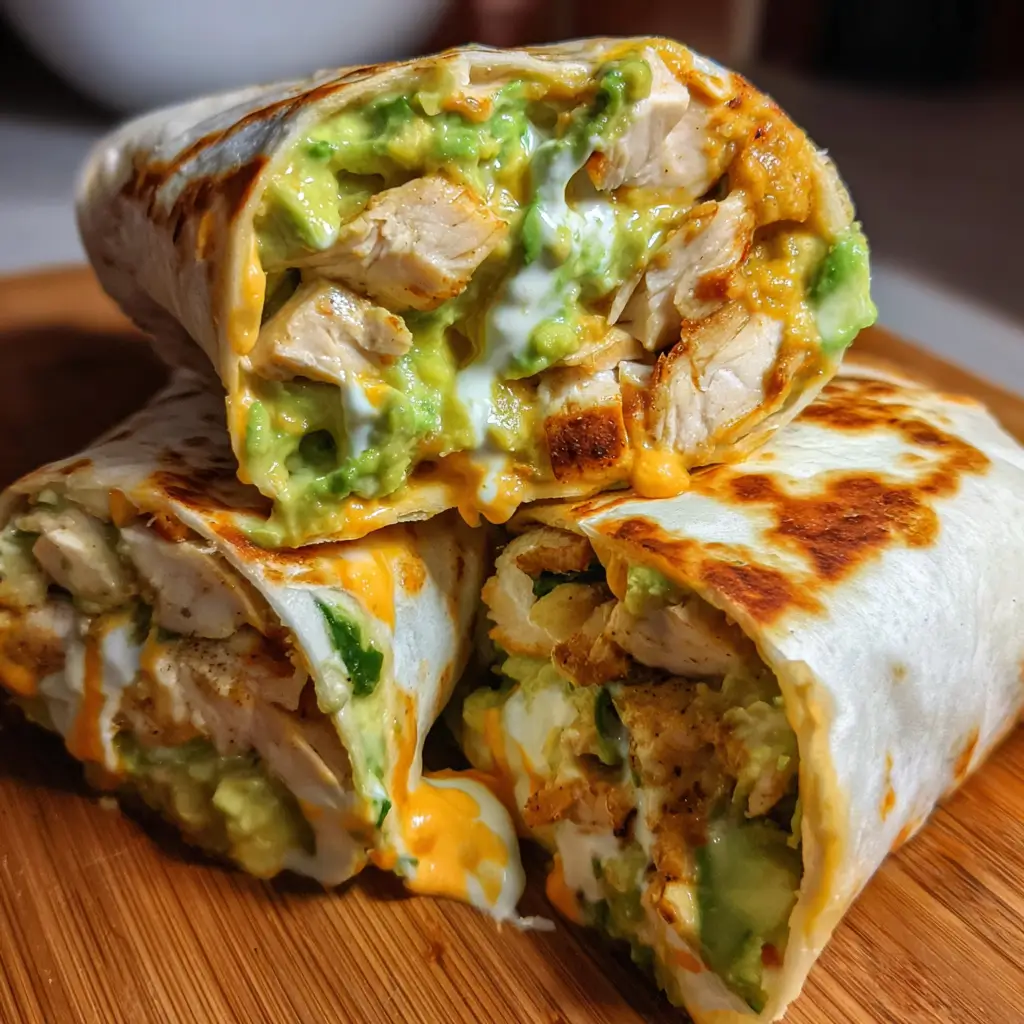 Chicken Avocado Ranch Burritos