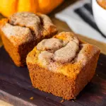 Cinnamon Swirl Pumpkin Bread Mini Loaves