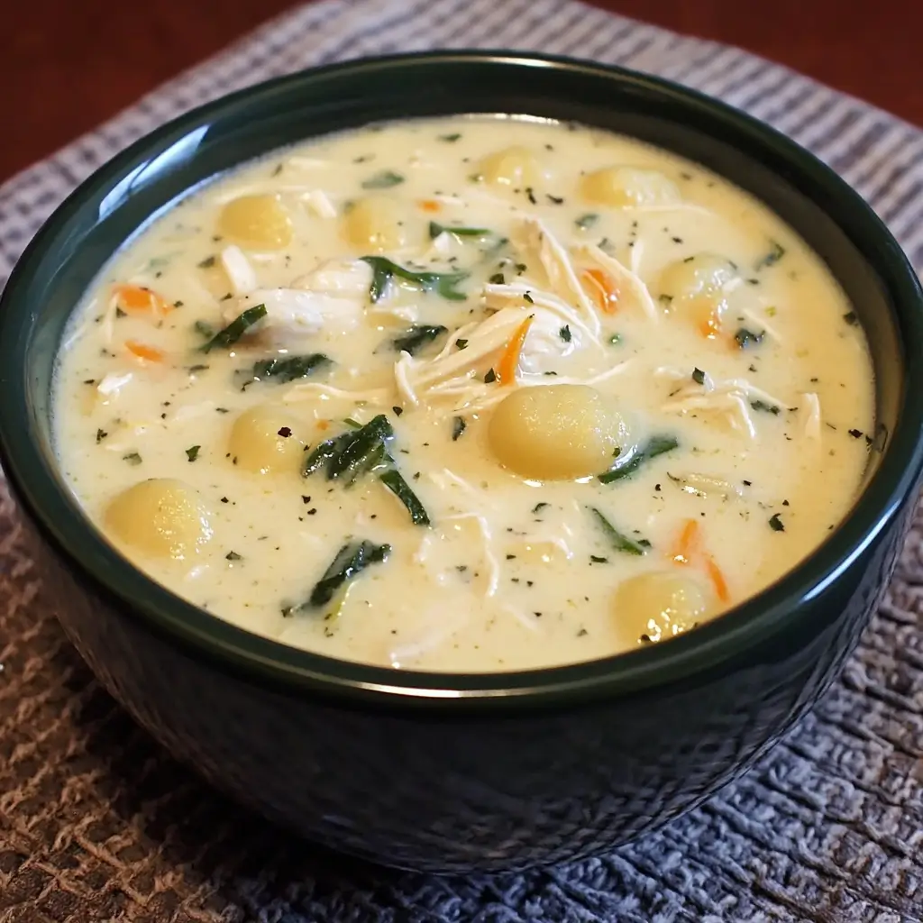 Copycat Olive Garden Chicken & Gnocchi Soup