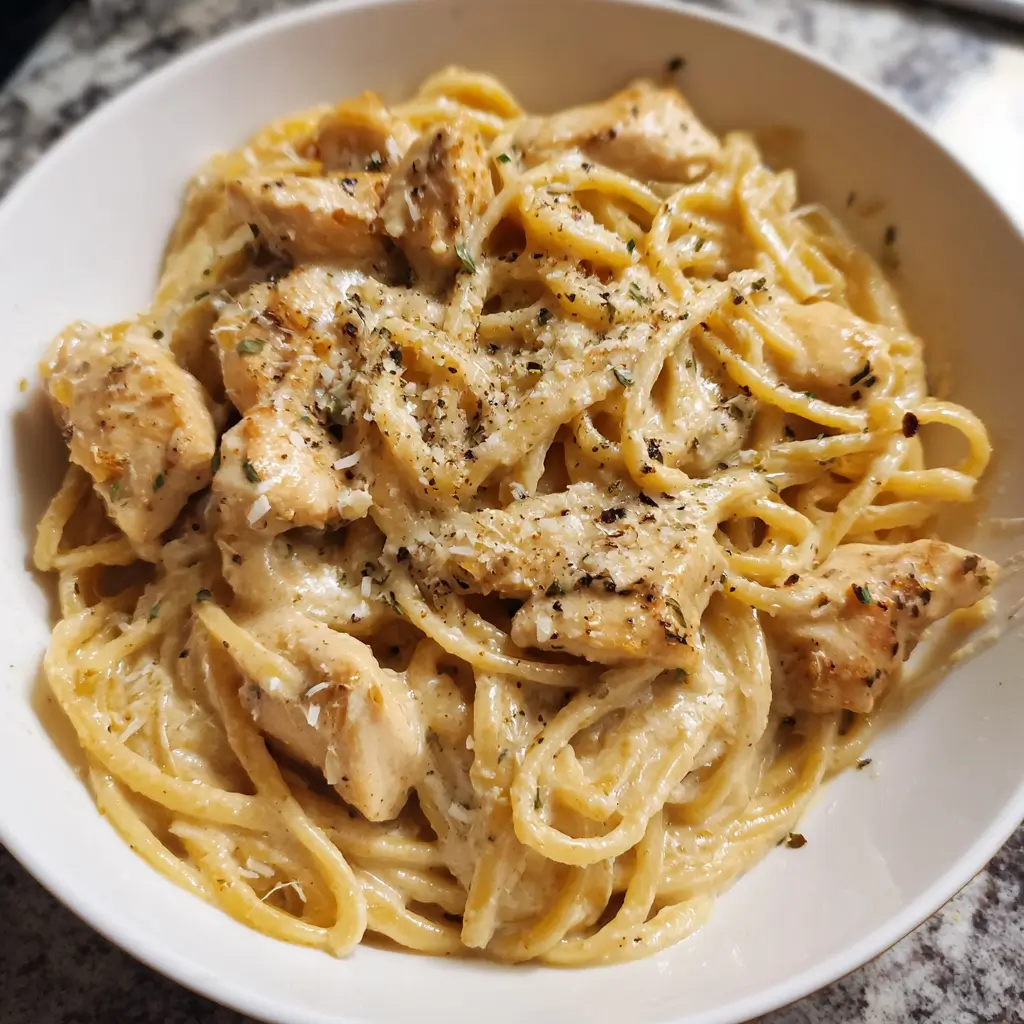 Creamy Garlic Chicken Pasta