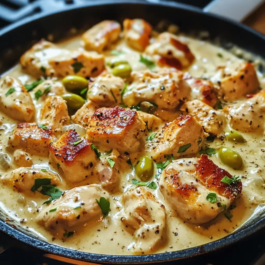 Creamy Pepperoncini Chicken Skillet