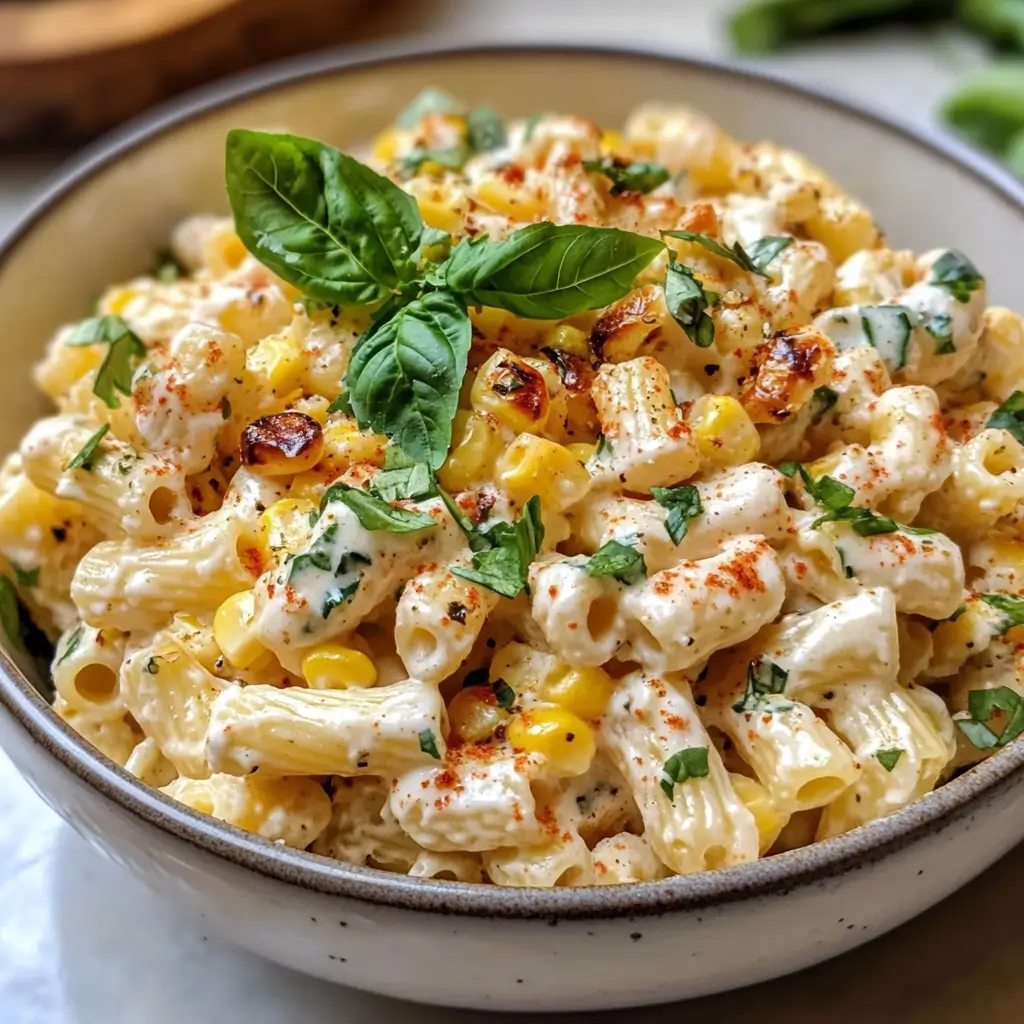 Creamy Street Corn Pasta Salad