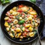Creamy Summer Veggie Gnocchi Skillet