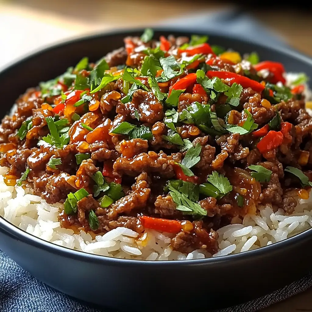 Crispy Chili Beef Rice
