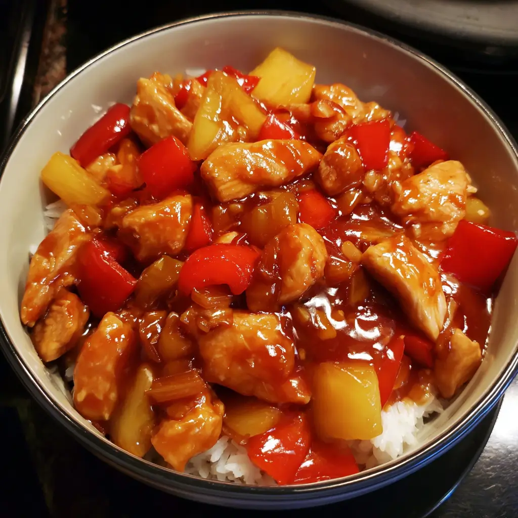 Crockpot Sweet and Sour Chicken