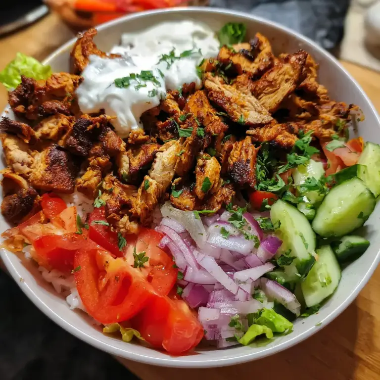 Delicious Chicken Shawarma Bowl Recipe