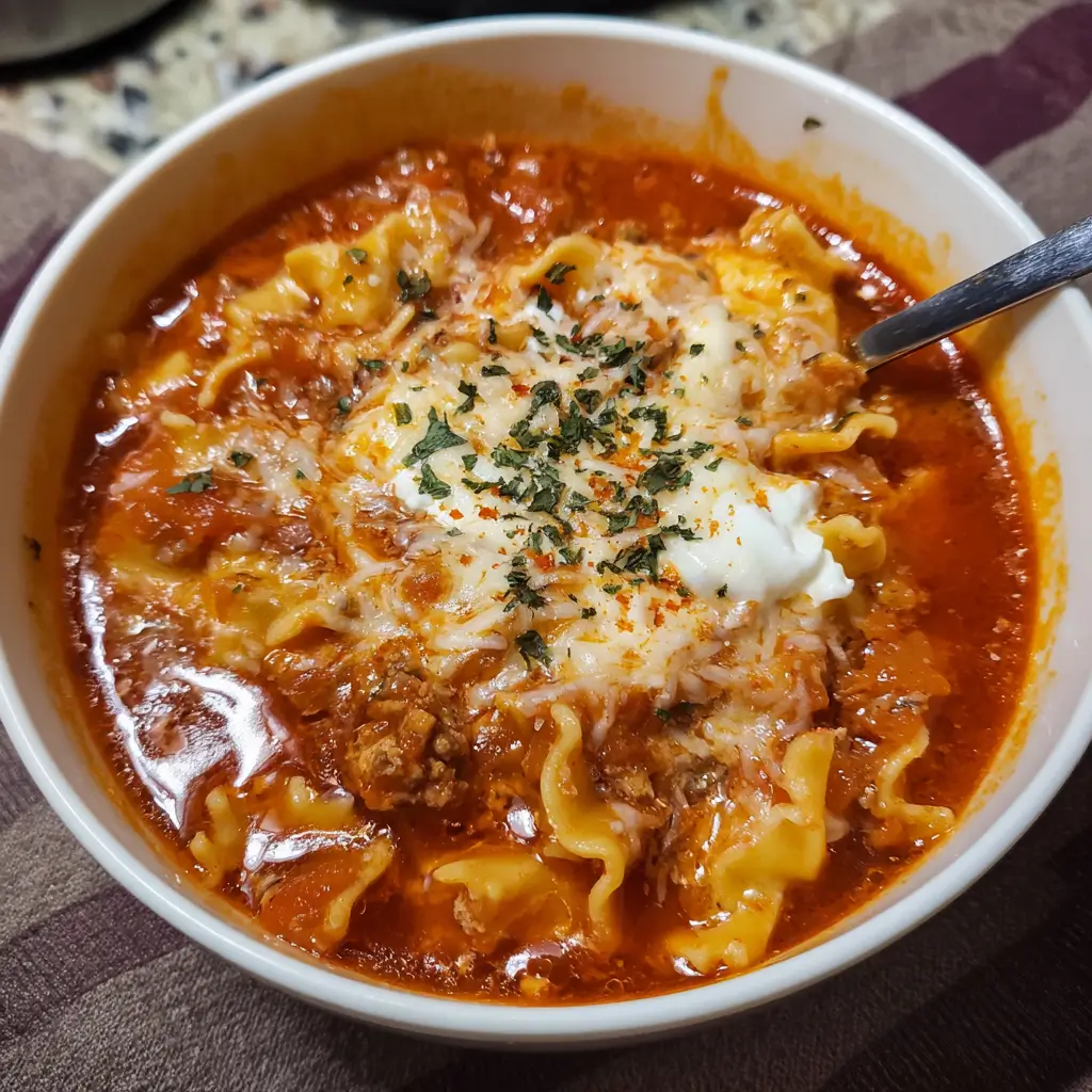 Easy Lasagna Soup Recipe