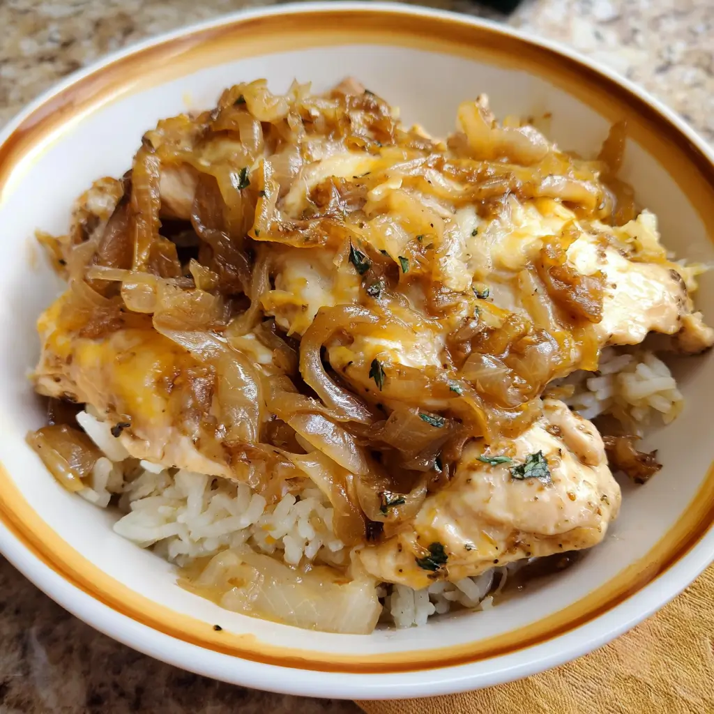French Onion Chicken & Rice