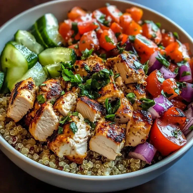 Greek Chicken Quinoa Bowl