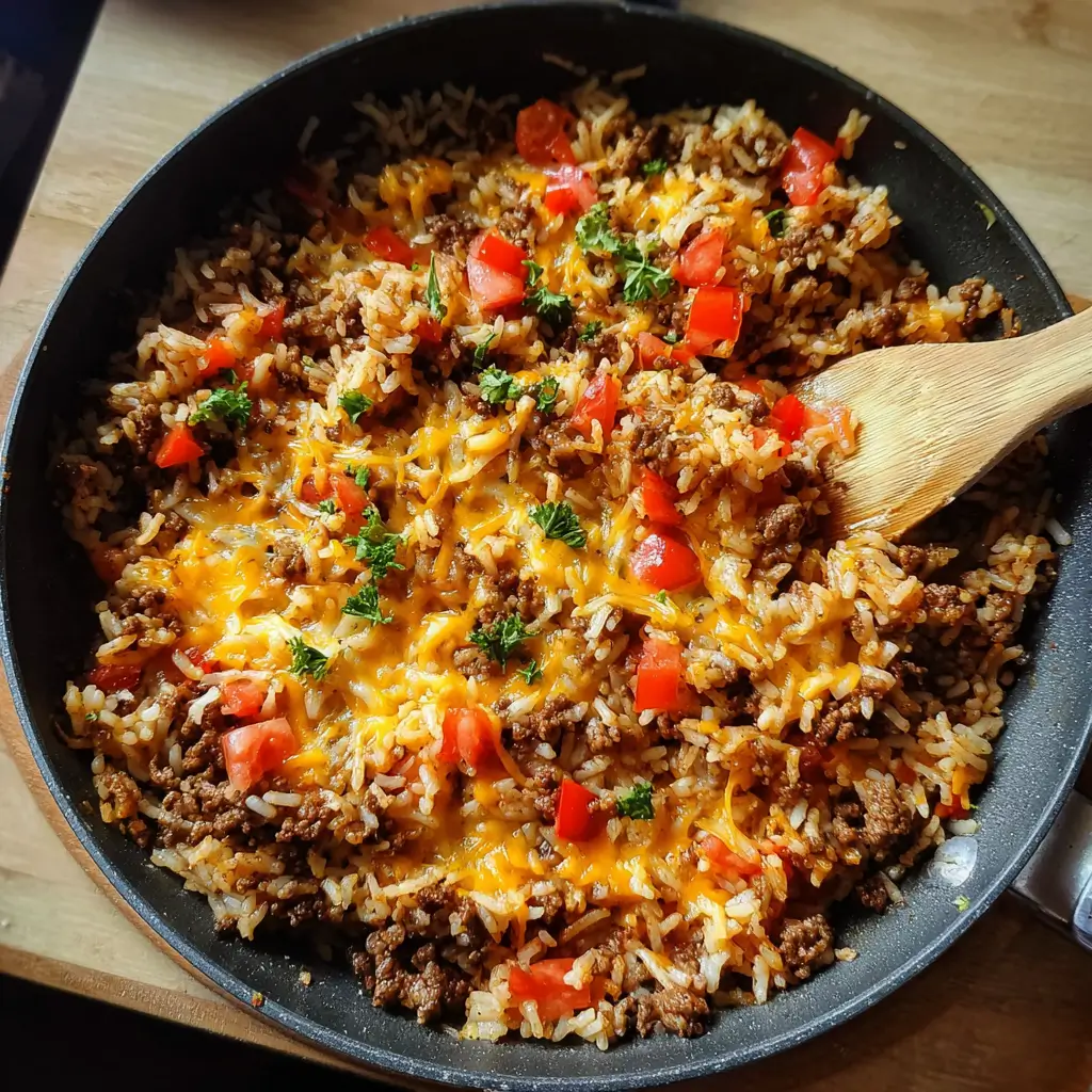Ground Beef and Rice Skillet