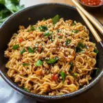 Ground Chicken Sweet Chili Noodles