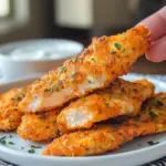 Healthy Buffalo Ranch Baked Chicken Strips