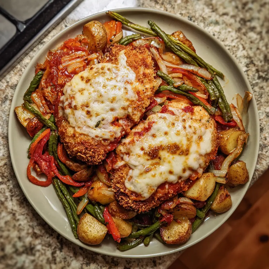 Healthy Chicken Parmesan with Vegetables