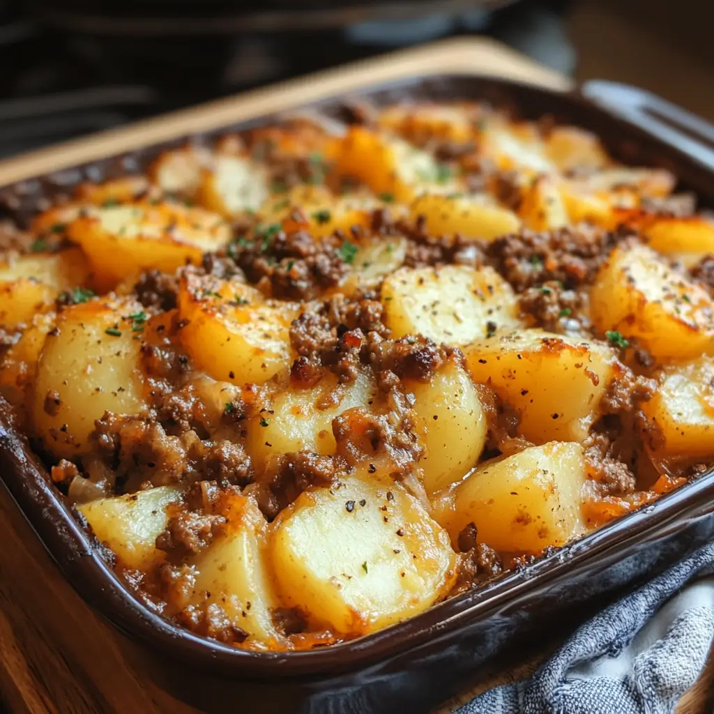 Hobo Casserole Rustic Ground Beef and Potato Bake