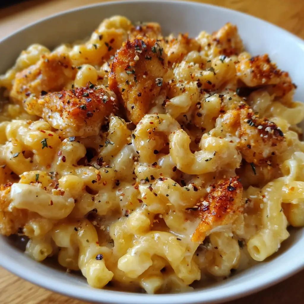 Honey Pepper Chicken Mac and Cheese