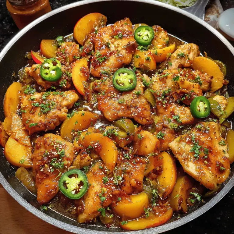 Jalapeno Peach Chicken