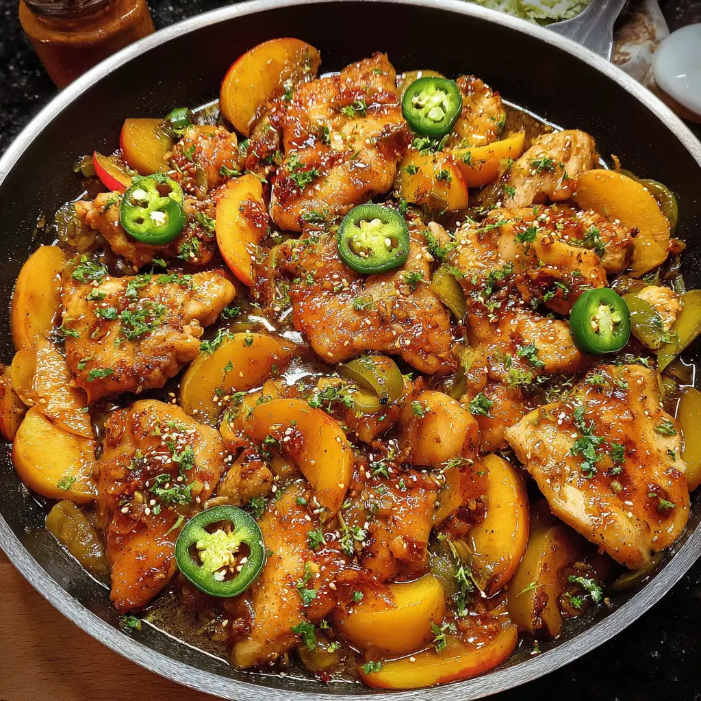Jalapeno Peach Chicken