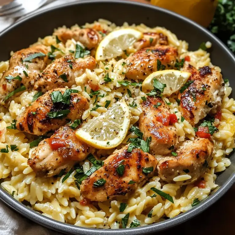 Lemon-Feta Chicken and Orzo
