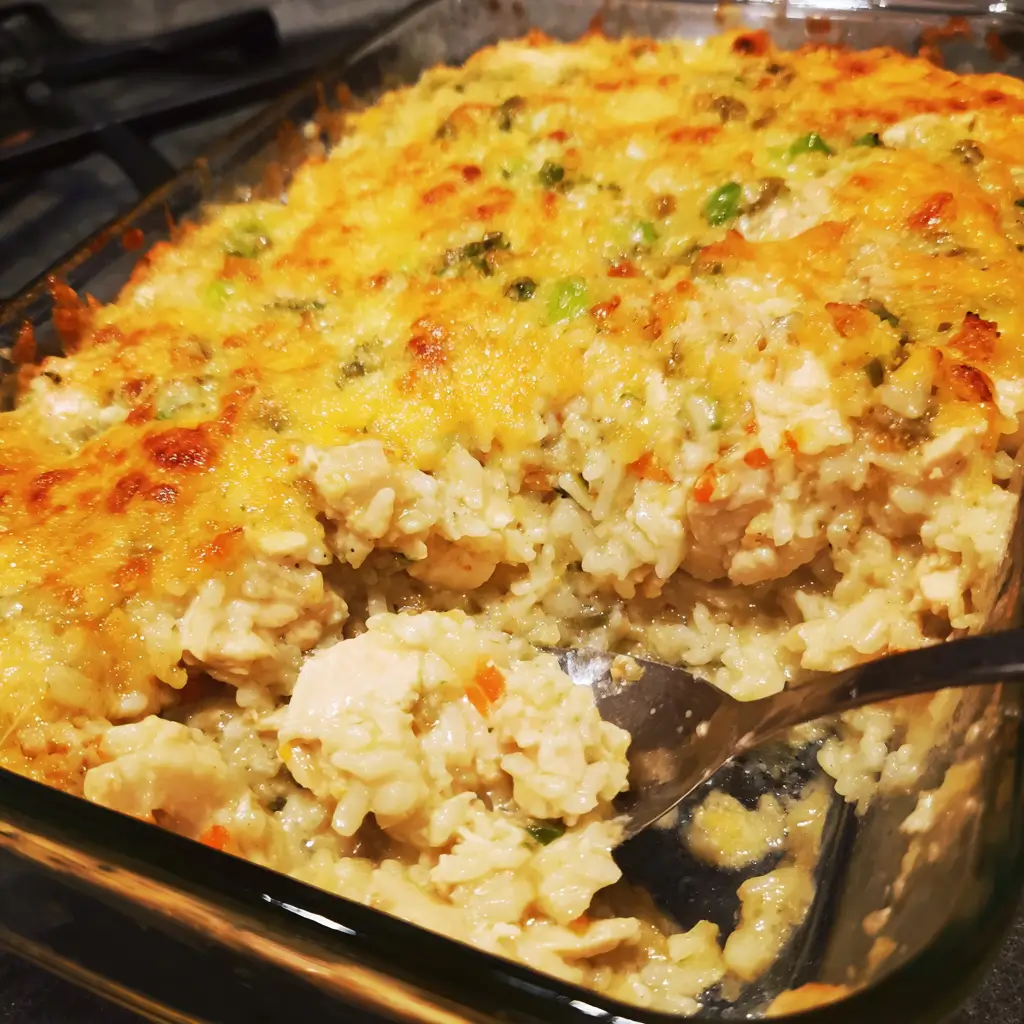 Mamaw’s Chicken & Rice Casserole