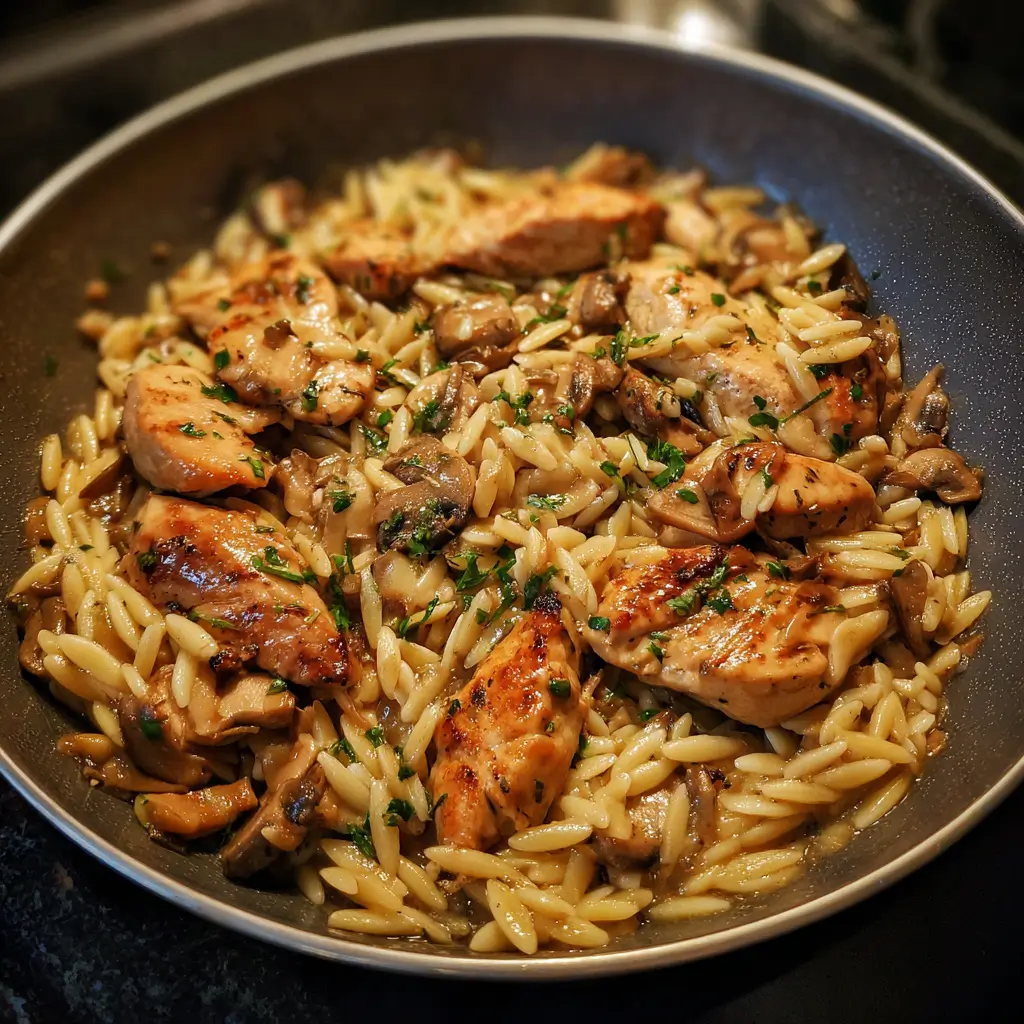 Marsala Chicken Orzo