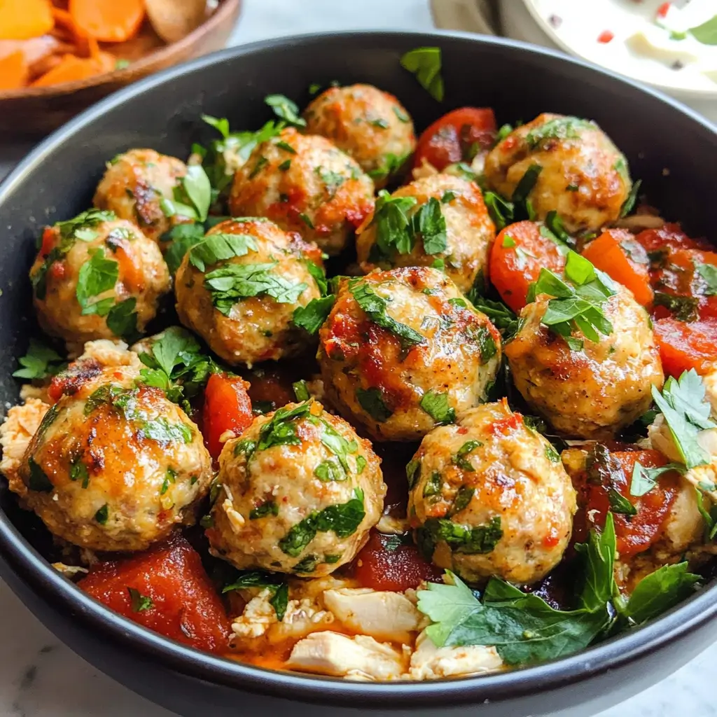 Mediterranean Chicken Meatballs