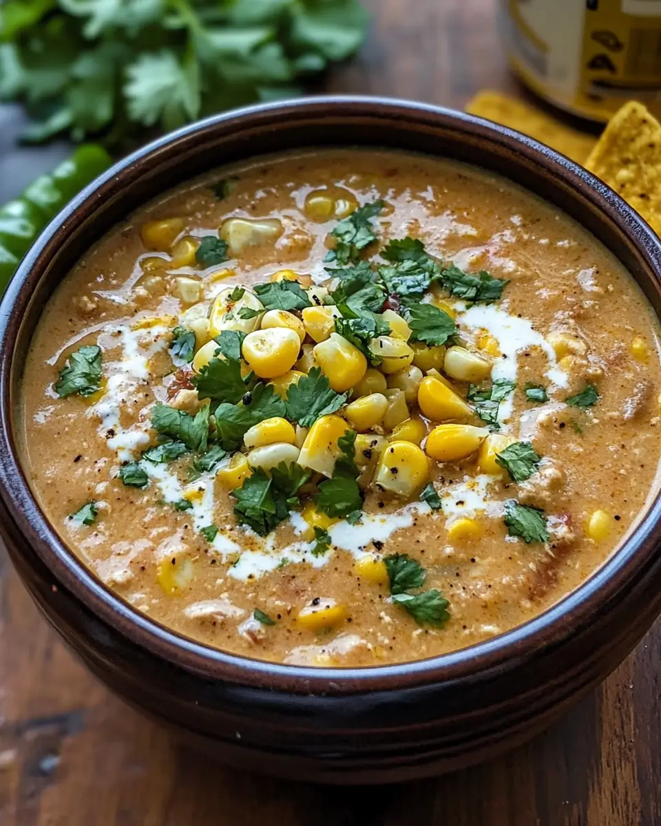 Mexican Street Corn White Chicken Chili Recipe