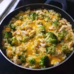 One-Pan Cheesy Chicken, Broccoli, and Rice