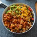 One Pan Chicken Burrito Bowl