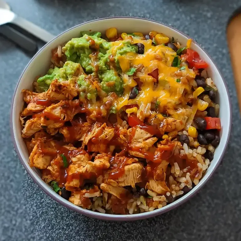 One Pan Chicken Burrito Bowl