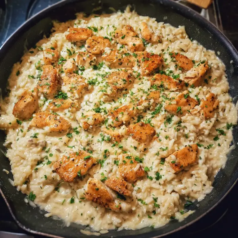 One-Pan Creamy Parmesan Chicken and Rice