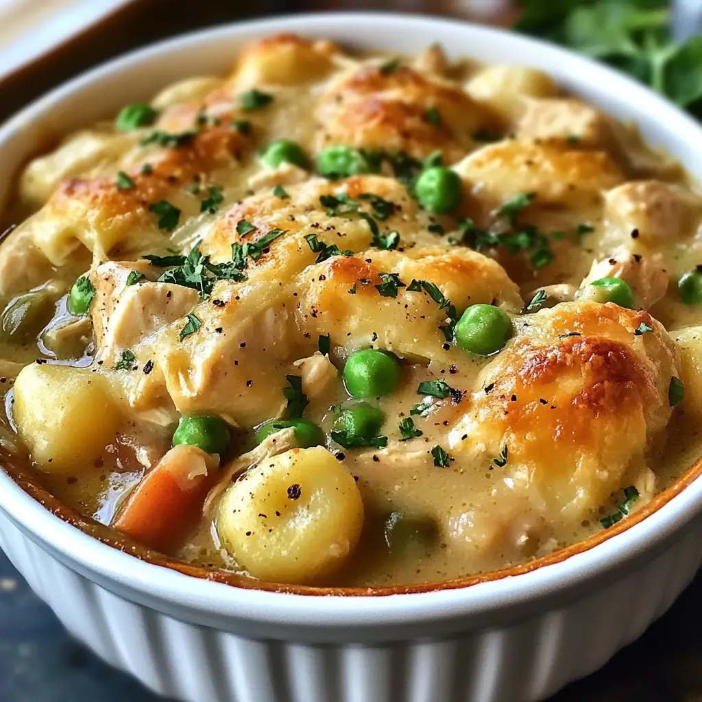 One Pot Gnocchi Chicken Pot Pie