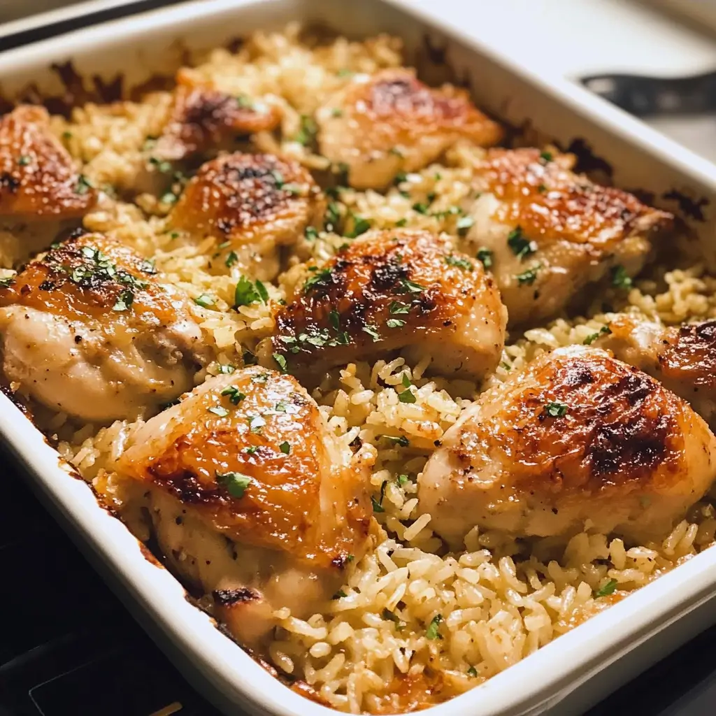 Oven Baked Chicken and Rice