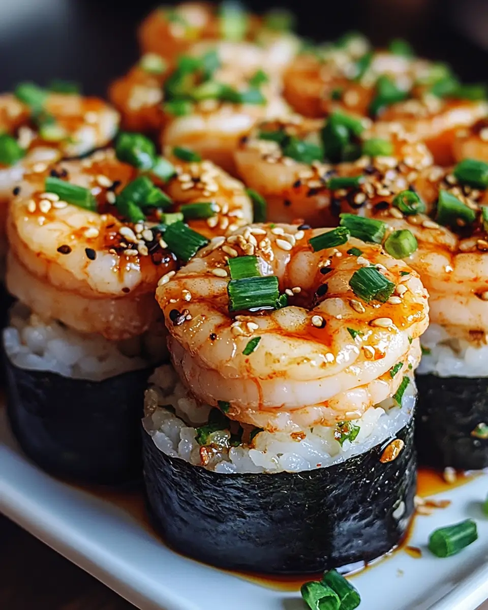 SPICY SHRIMP SUSHI STACKS