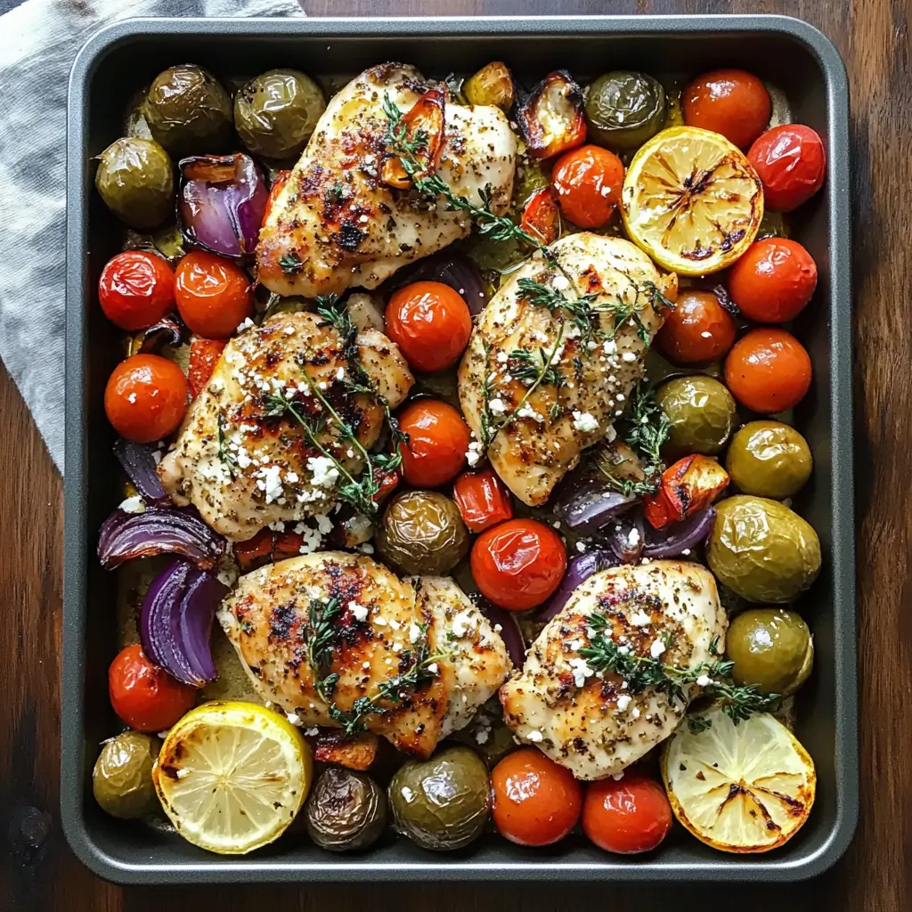 Sheet Pan Greek Chicken & Veggies