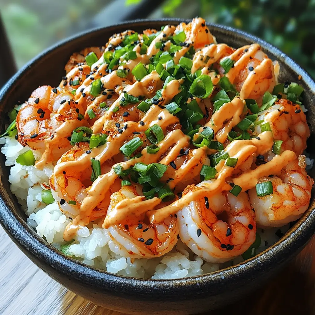 Shrimp Rice Bowls with Spicy Mayo