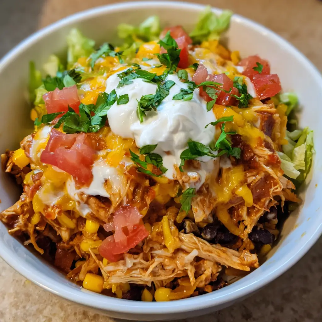 Slow Cooker Chicken Burrito Bowls