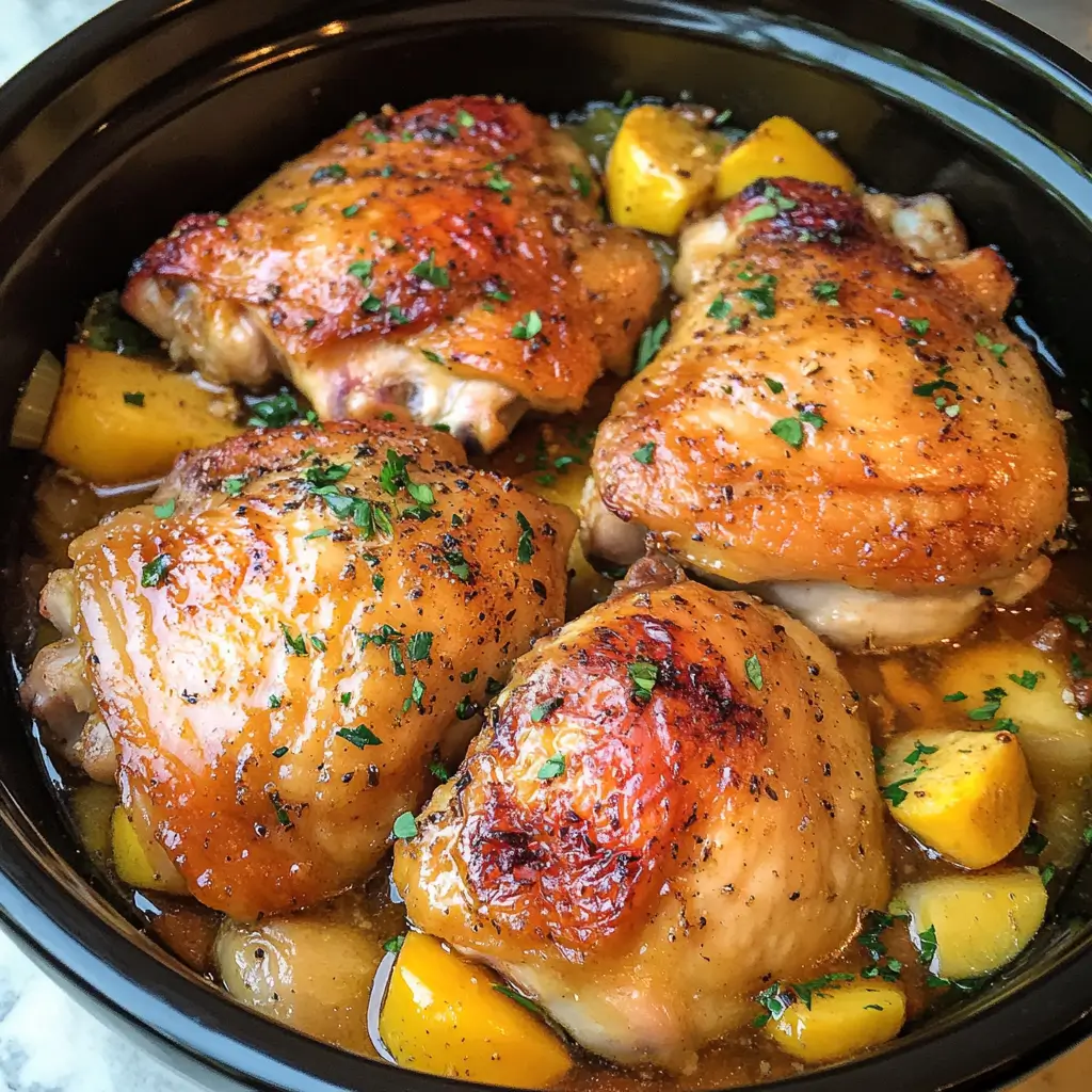 Slow Cooker Chicken Thighs