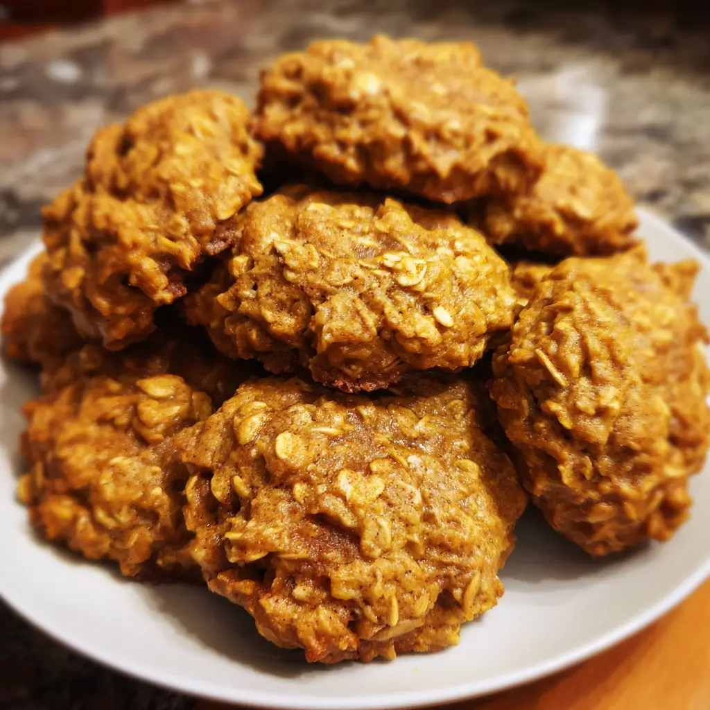 Soft Pumpkin Oatmeal Cookies